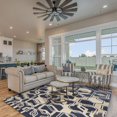 thumbnail image 3 of Aspire Wool Impose Ivory & Navy 8' x 11' Area Rug, 3 of 4