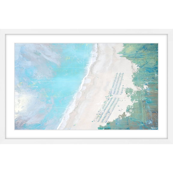 "Coastal Sand" Framed Painting Print