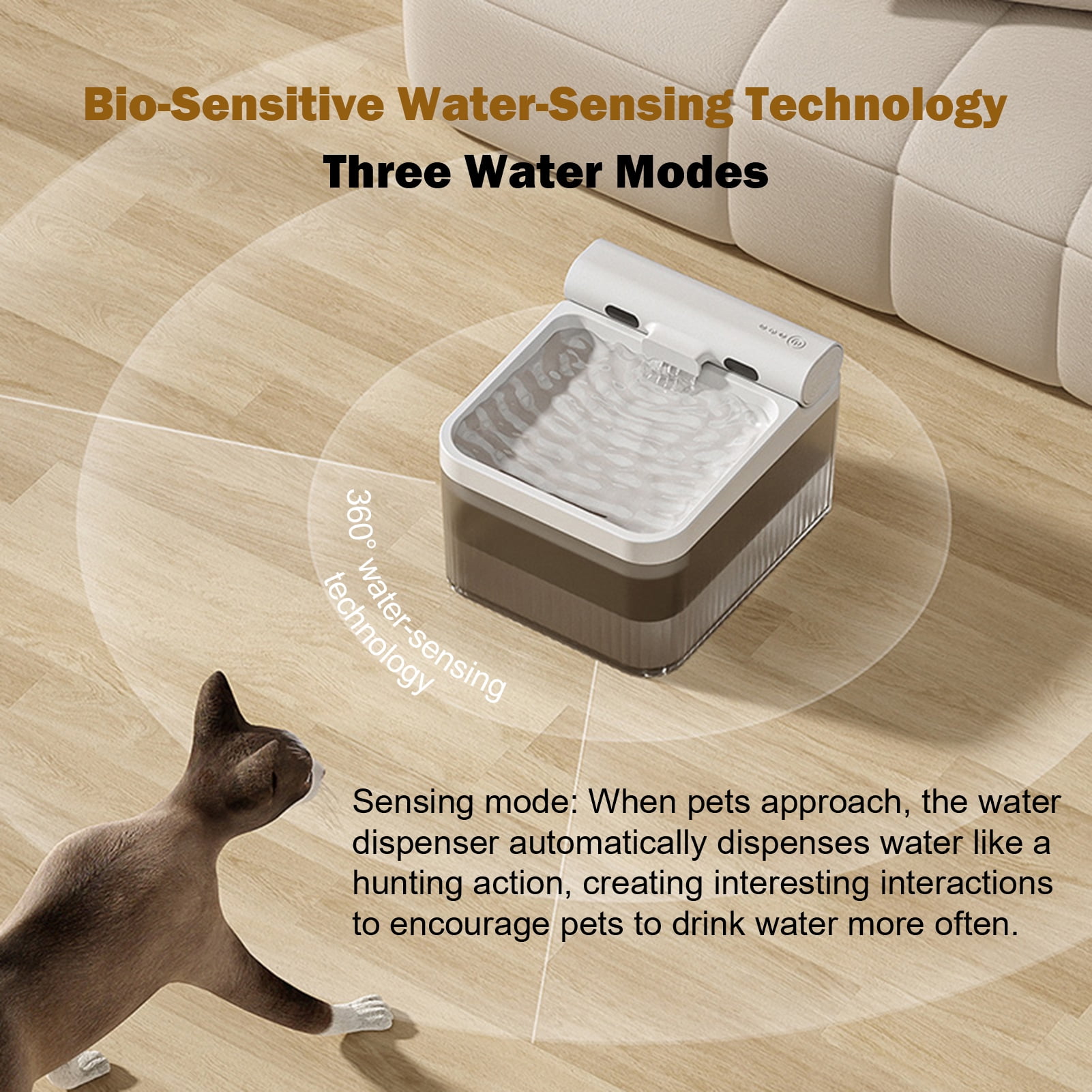 Riousery Wireless Pet Water Fountain Replacement Filter Chip Water Purification Core 6 Pack White 6.69 inches / 17 cm