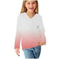 thumbnail image 5 of Favoffer Girls' Polka Dot Print V-Neck Blouse Base Layer Long Sleeve Toddler Baby Crewneck Long Sleeve T-shirts for Casual Outings Toddler Kid 3-14Y, 5 of 8