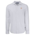 thumbnail image 2 of Men's Cutter & Buck White Houston Astros Knitted Advantage Tri-Blend Eco Soft Pique Long Sleeve Button-Up Shirt, 2 of 3
