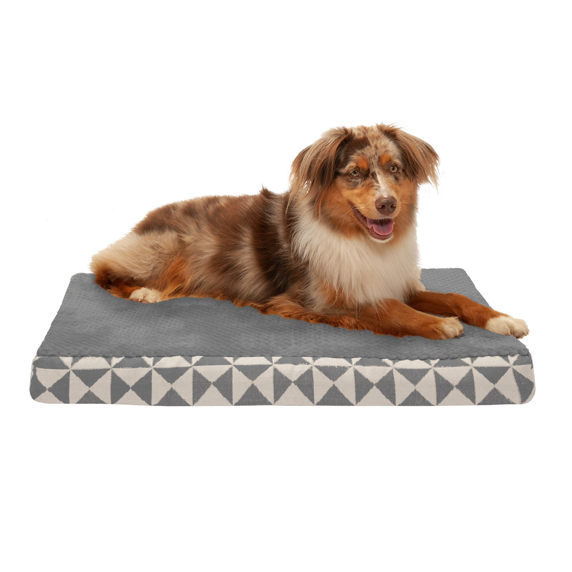 FurHaven Pet Dog Bed Deluxe Cooling Gel Memory Foam Orthopedic Plush