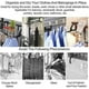 thumbnail image 3 of Balcony Drying Rack, Stainless Steel Clothes Dryer Shoes Rack, Foldable Hanging laundry Rack, 3 of 5