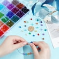 thumbnail image 3 of 1200 cuentas de 8 mm para hacer joyas, 24 colores, cuentas de pulsera, cuentas acrílicas bicono, cuentas facetadas, cuentas sueltas para manualidades., 3 of 9