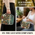 thumbnail image 4 of XYZCANDO Cross Bible Cases for Woman Florals Quilted Bible Books Carrying Case with Durable Handle Fashion Large Bible Bag Bible Study Supplies Accessories Journaling Kit, 4 of 7