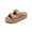 BROWN, variant on Platform Sandals Women Raffia Espadrilles Summer Comfortable Wedge Sandals Beach Vacation Adjustable Buckle Cute Slide Sandals
