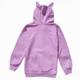 thumbnail image 5 of Towmus Hoodies for Boy/Girl Fleece Hooded Sweatshirts Solid Thickened Warm Long Sleeve Pullover Tops with Pocket, 5 of 5