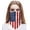 US Flag 1, variant on Multifunctional Headwear Face Mask Bandanas Headband Neck Gaiter, US Flag 2