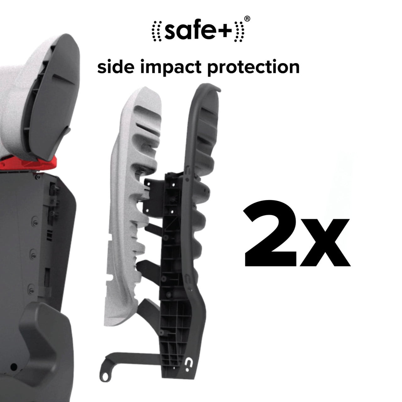 Diono Monterey 2XT Latch 2-in-1 Expandable Booster Car Seat, Black