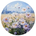 thumbnail image 3 of Ryvnso Daisy Flowers Round Plate Mats Dining Table Placemat Set of 4 for Holiday Decoration, 3 of 7