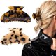 thumbnail image 1 of 2 pinzas para el pelo con forma de plátano, pasadores de tortuga, pasadores de celuloide con diseño francés, estampado de leopardo de celuloide, accesorios de moda grandes para mujeres y niñas, 1 of 5