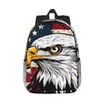 thumbnail image 1 of Disketp American Bald Eagle Mochila Escolar de 15 Pulgadas, Mochila Ligera para Estudiantes, Viajes y Trabajo, Cómoda y Resistente para el Uso Diario, 1 of 6