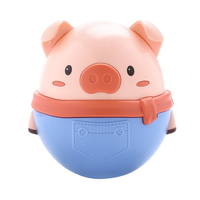 EeaseMX Juguete para bebé con forma de cerdito, juguete educativo para bebés, juguete de aprendizaje temprano, color azul