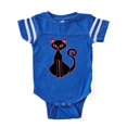 thumbnail image 1 of CafePress - Pink Black Kitty - Cute Infant Baby Football Bodysuit, 1 of 1
