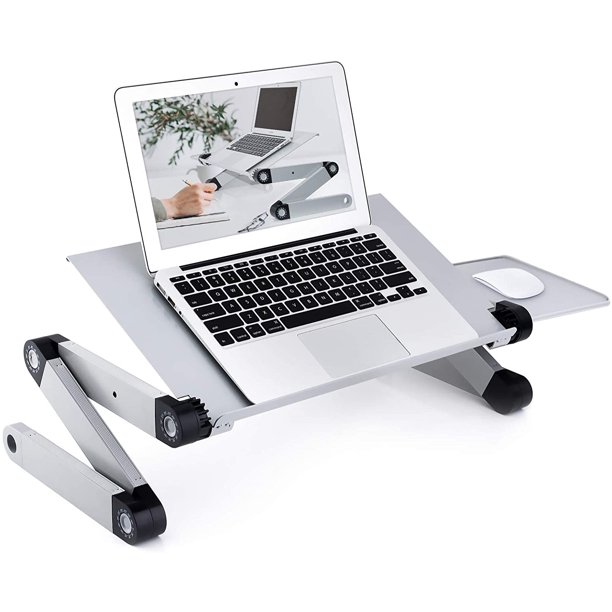 RAINBEAN Adjustable Laptop Desk Stand Portable Lap Desk for Bed Home