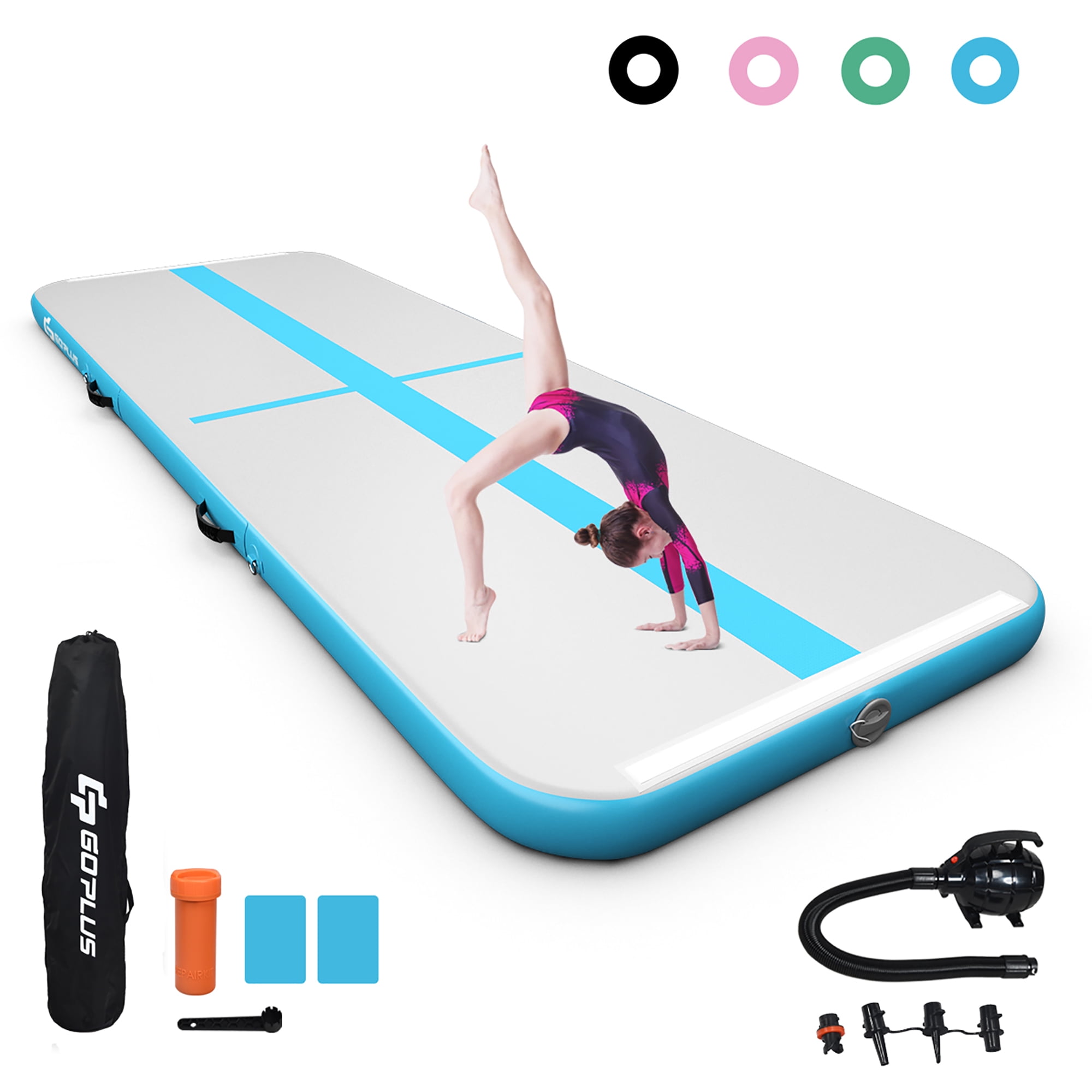 FBsport 13ft Inflatable Air Yoga Mat Track Tumbling Home Gymnastics Mat & Pump 
