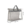 thumbnail image 2 of Unique Bargains Handbag Dust Bags, S Size PVC Dustproof Transparent Purse Protector, Light Gray, 2 of 5