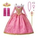 thumbnail image 5 of Disney vestido de princesa Rapunzel para niños, conjunto de disfraces enredados, ropa de fantasía para fiesta de cumpleaños, Carnaval y Halloween, 5 of 5