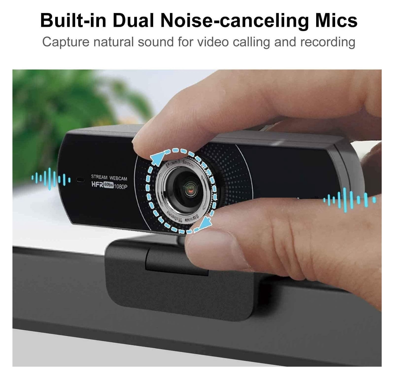 Webcam HD 1080P 60fps USB Web Camera With Microphone For PC Conference With Tripod For Conferencing, Live Streaming, Recording ,HD Video