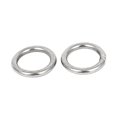 thumbnail image 2 of 20mm x 3mm Stainless Steel Webbing Strapping Welded O Rings 50 Pcs, 2 of 3