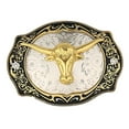 thumbnail image 2 of Hebilla de cinturón decorativa vintage, hebillas de cinturón vaquero occidental, 4.33 x 3.34 pulgadas Yinane Hebilla de cinturón para hombre, 2 of 8