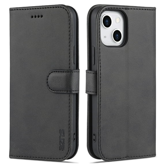 TECH CIRCLE Case for iPhone 14 6.1 inch Wallet Case,PU Leather Flip Folio Case Shockproof TPU Inner Shell Card Holder Kickstand Phone Cover for Apple iPhone 14 6.1" 2022, Black