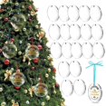 thumbnail image 1 of Llavero acrílico en blanco 48 llaveros de Navidad en blanco con 12 cintas (color aleatorio), 1 of 3