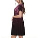 thumbnail image 2 of Balery Pink Glitter Sparkles A Vestidos sueltos de manga corta para mujer, vestidos de verano 2025, vestidos casuales de corte A con vuelo., 2 of 6