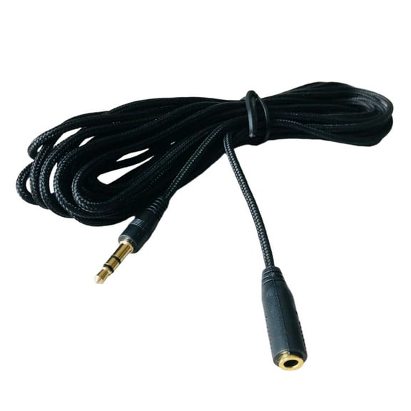 1.5/2/3/5m 3.5mm Male to 3.5mm Female Extension Cable Braided Headphone Cord Stereo Auxiliary Cable for Phone PC