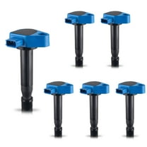 Set of 6 Blue Color Ignition Coils Compatible with 2000-2003 Honda Accord 3.0L V6 Replacement for UF242 C1221