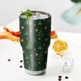 thumbnail image 3 of 30oz Dark Green Christmas Tree and Star Pattern Tumblers Stainless Steel Tumbler with Lid and Straw,Vacuum Insulated Double Wall Travel Tumbler Cups Mug with Cleaning Brush for Coffee,Tea, 3 of 7