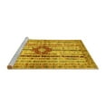 thumbnail image 2 of Ahgly Company Machine Washable Indoor Rectangle Abstract Yellow Modern Area Rugs, 5' x 7', 2 of 4
