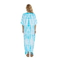 thumbnail image 6 of Beautybatik Blue Women Hippie Tie Dye Caftan Kaftan Loungewear Maxi Plus Size Long Dress XL, 6 of 6