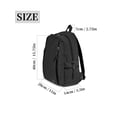 thumbnail image 3 of Gustave Nylon Backpack Purse for Women, Multi-Pocket Lightweight 14" Laptop Travel Backpack Casual Daypack for Daily Work College(Black), 3 of 8