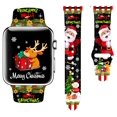 thumbnail image 1 of Cyntan Holidays Correa De Reloj Compatible Con Apple Watch 38 Mm, 40 Mm, 41 Mm, 42 Mm, 44 Mm, 45 Mm, 49 Mm Para Mujeres Y Hombres, Repuesto De Silicona Suave, Accesorios Deportivos, Correa De Repuesto, 1 of 5
