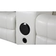 thumbnail image 3 of Donivi LED Faux Leather Reclining Sectional in White, 3 of 14