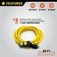 thumbnail image 3 of Cable de Extensión Champion 7.5 m 30A 125/250V con Interruptores Automáticos, 3 of 9