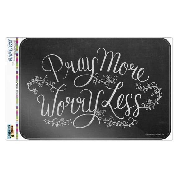 Pray More Worry Less Home Business Office Sign