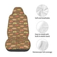 thumbnail image 4 of Wukai Armadillo Floral 1 Full Set Car Seat Covers with Soft Padding Universal Auto Front Seats Protector and Cushion Mat, 4 of 5