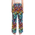 thumbnail image 3 of FORMRS Women's Pajama Pants with Pockets Soft Comfy Loungewear Sleep Bottom, Sizes S-2XL, Vibrant Dragon Scales Pattern, 3 of 8