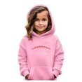 thumbnail image 7 of kpoplk Kids Girls Casual Hoodie Long Sleeve Lightweight Hooded Sweatshirt Solid Color Pullover Tops 6-7 Years,Pink, 7 of 7