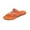 Orange, variant on Women Sandals Flat Heel Open Toe Slip-on Slippers Slides Flats Flip Flops Casual Summer Beach Outdoor Footwear Dressy Sandals 6.5