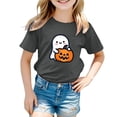 thumbnail image 4 of boobe Halloween Shirt for Girls Funny Graphic Printed Tshirt Slim Fit Fall Winter Casual Short Sleeve Crewneck Tee Top, 4 of 6