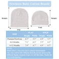 thumbnail image 6 of LQCrafK Cotton Newborn Baby Boys Hat Baby Beanie for Girls Newborn Hospital Hat Autumn Winter (4PCS-B,0-6 Months), 6 of 6