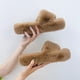 thumbnail image 2 of Zapatillas de casa, zapatos planos para Mujer, chanclas de piel para mujer, chanclas deslizantes 2022, suave felpa de algodón para interior, Zapato de invierno para Mujer38 Gao Jinjia LED, 2 of 2