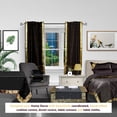 thumbnail image 3 of Lined-Black Rod Pocket  Sheer Sari Curtain Drape Panel   - 43W x 63L - Piece, 3 of 4