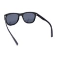 thumbnail image 4 of Kush Mens Rounded Rectangular Horn Rim Matte Sporty Plastic Sunglasses Shiny Black - Black, 4 of 4