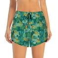 thumbnail image 2 of Goofa Jungle Leopard Printed Women 2 in 1 Running Shorts,Quick Dry Athletic Workout Shorts,High Waisted Athletic Shorts with Liner Pockets-Medium, 2 of 9