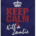 thumbnail image 2 of Keep Calm Kill Zombie Classic TV Show Men's Graphic T Shirt Tees Brisco Brands X, 2 of 6