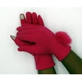 thumbnail image 3 of Women Warm Touchscreen Gloves Fleece Lined Windproof Winter Gloves (Fuchsia), 3 of 4